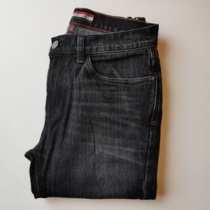 Tommy Hilfiger Men's black denim jeans spandex